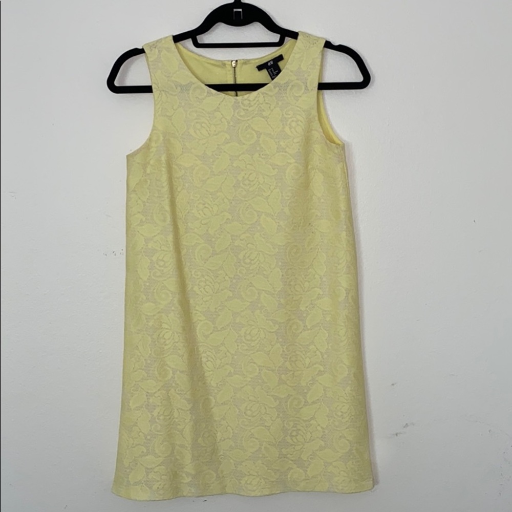 Yellow sleeveless summer dress